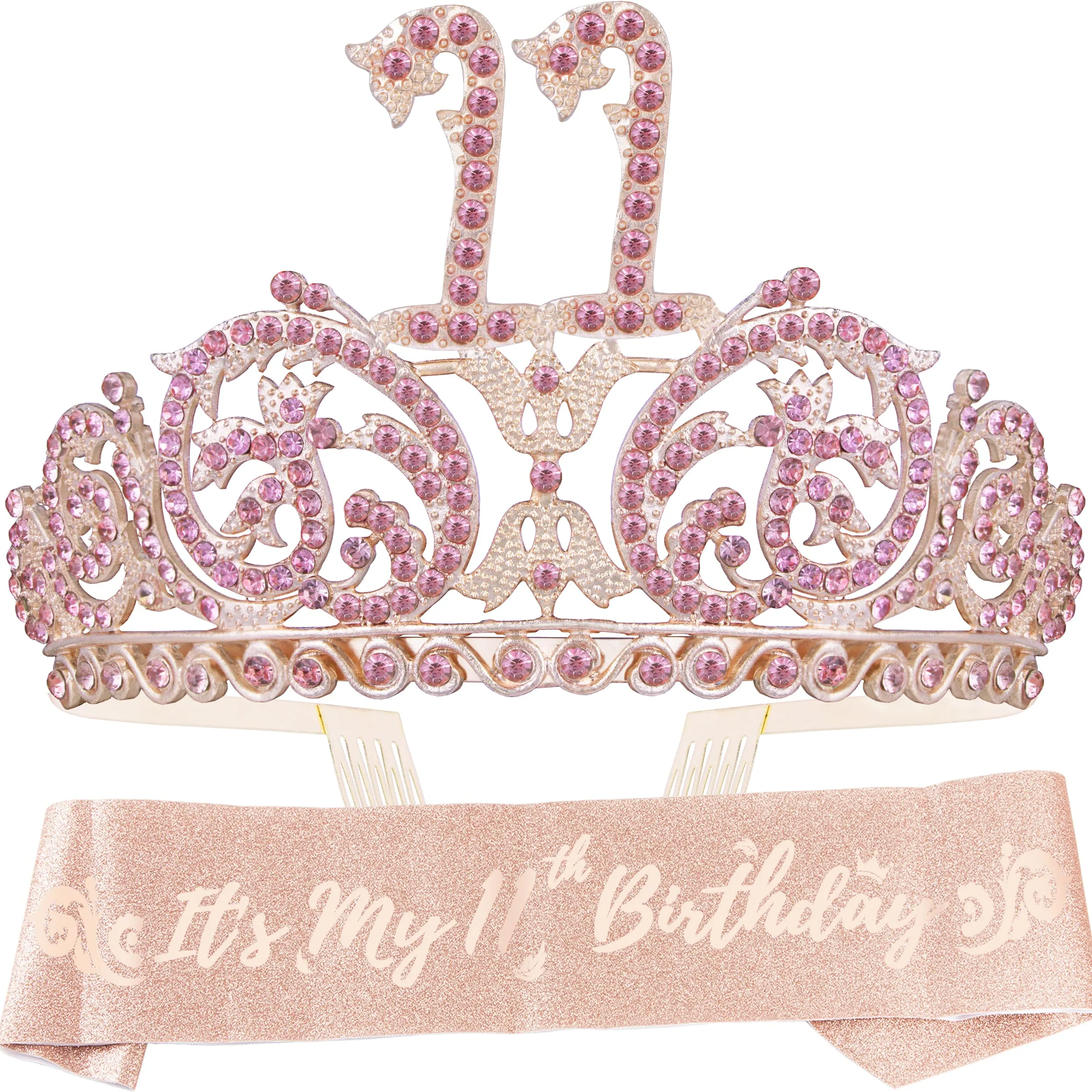 11th Birthday, 11th Birthday Gifts for Girls, 11th Birthday Tiara and Sash, 11th Birthday