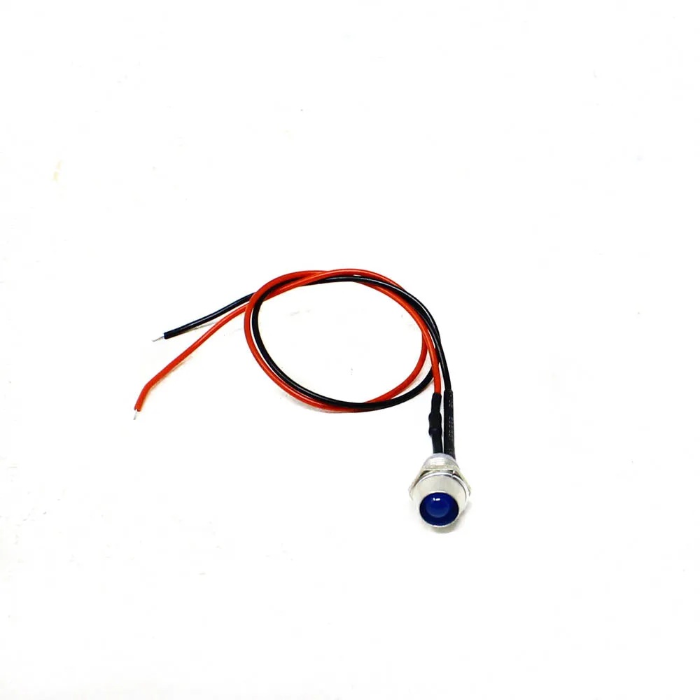 12-18V Spherical LED Metal Indicator Light with Cable