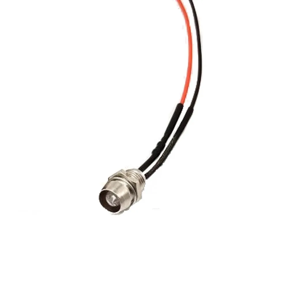 12-18V Spherical LED Metal Indicator Light with Cable