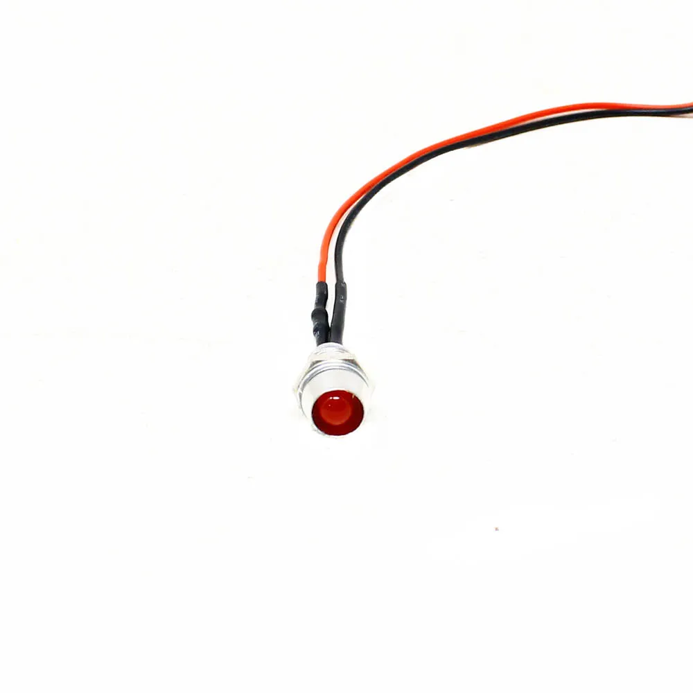 12-18V Spherical LED Metal Indicator Light with Cable