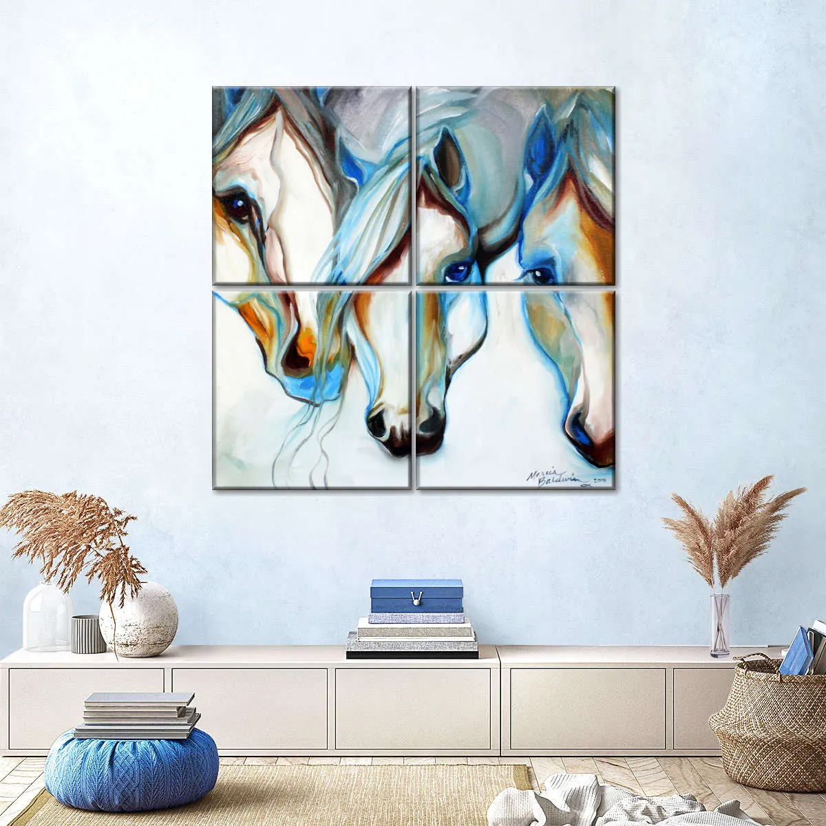 3 Nobles Equine Abstract Wall Art