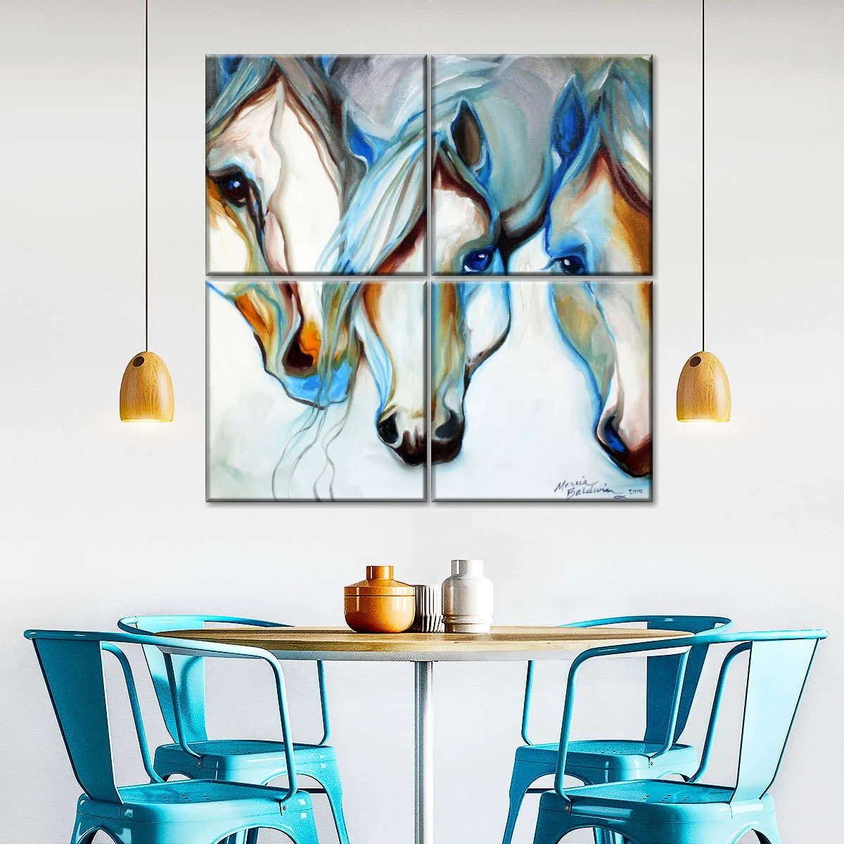 3 Nobles Equine Abstract Wall Art