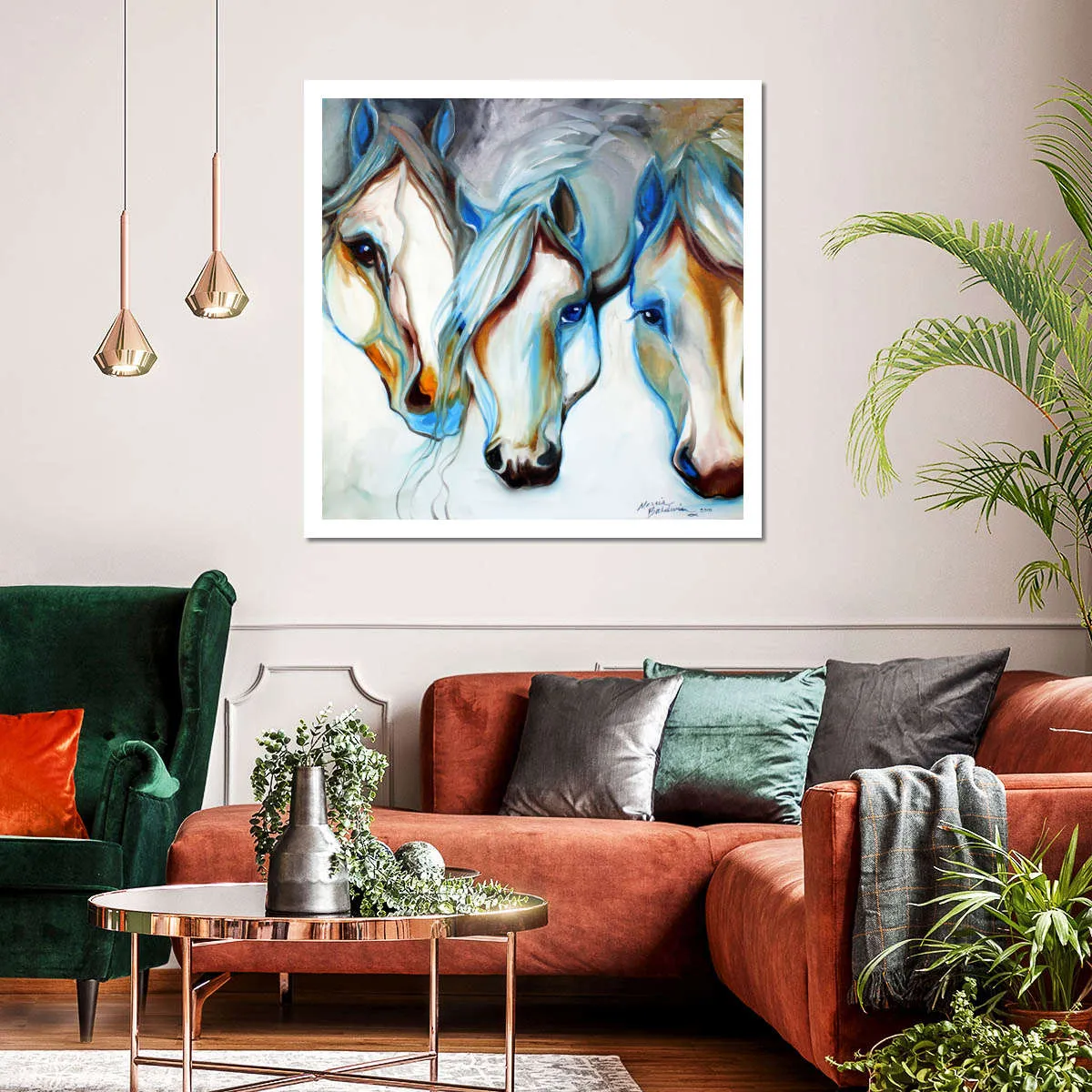 3 Nobles Equine Abstract Wall Art