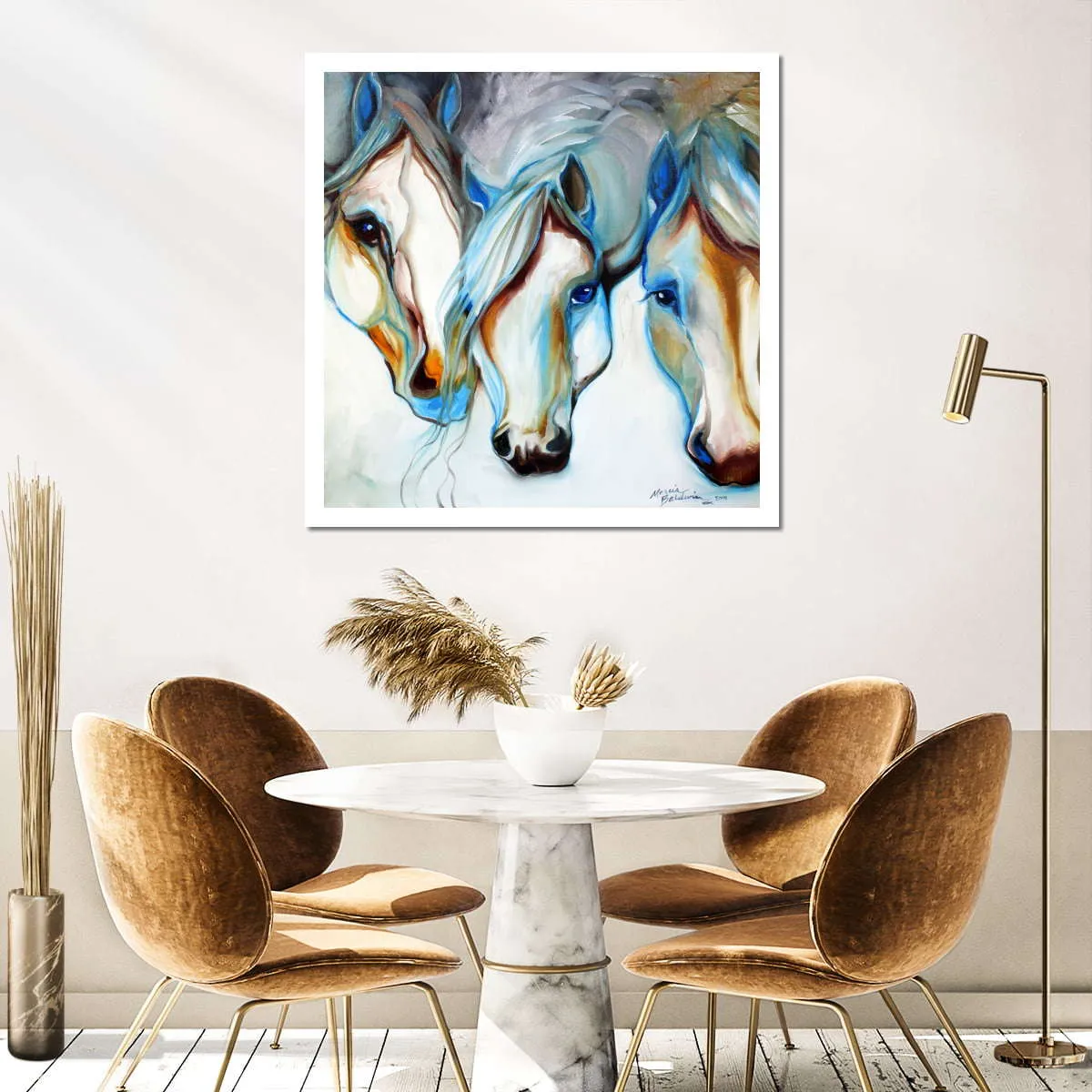 3 Nobles Equine Abstract Wall Art