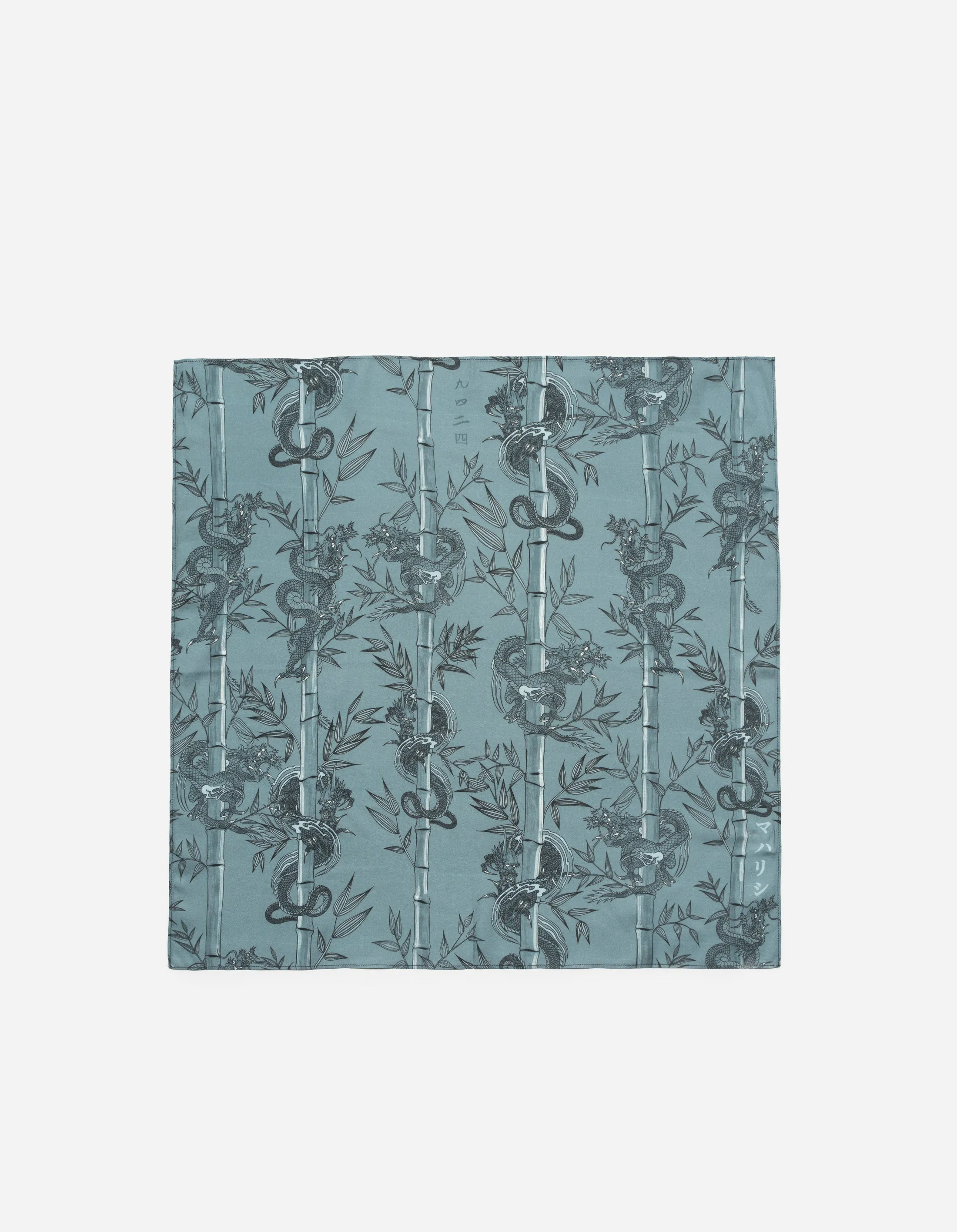 5081 Dragon Bamboo Bandana Subdued Blue