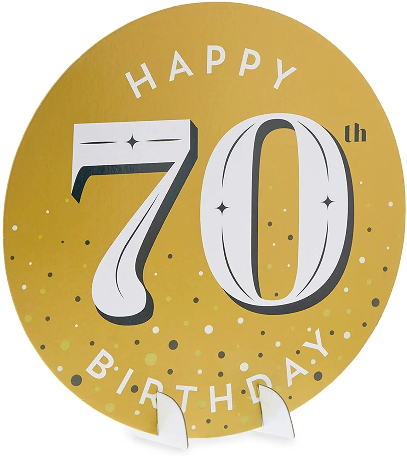 70th Birthday Party Supplies, Includes Table Centerpieces, Wall Sign, Ceiling Decorations and Confetti String (12 Pieces)