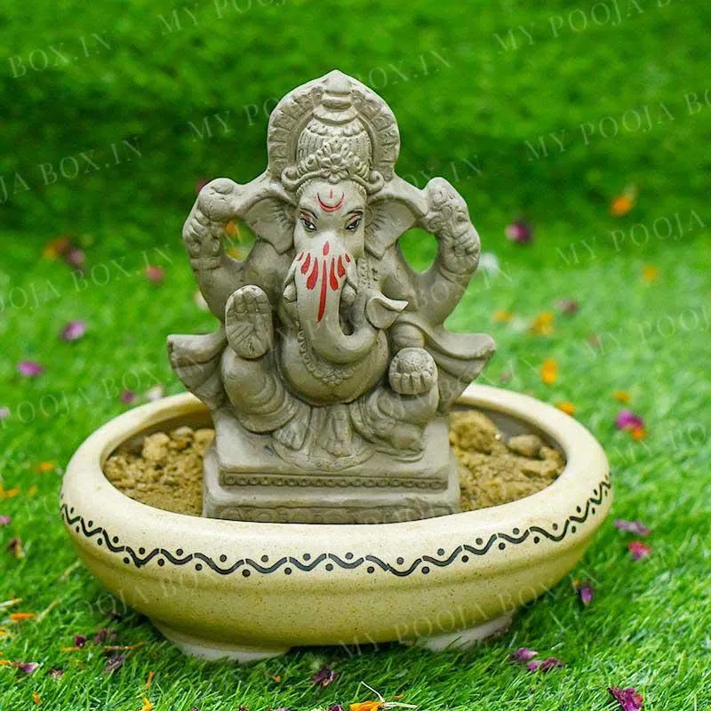 7INCH Shambhav Eco-Friendly Ganpati | Plant-A-Ganesha