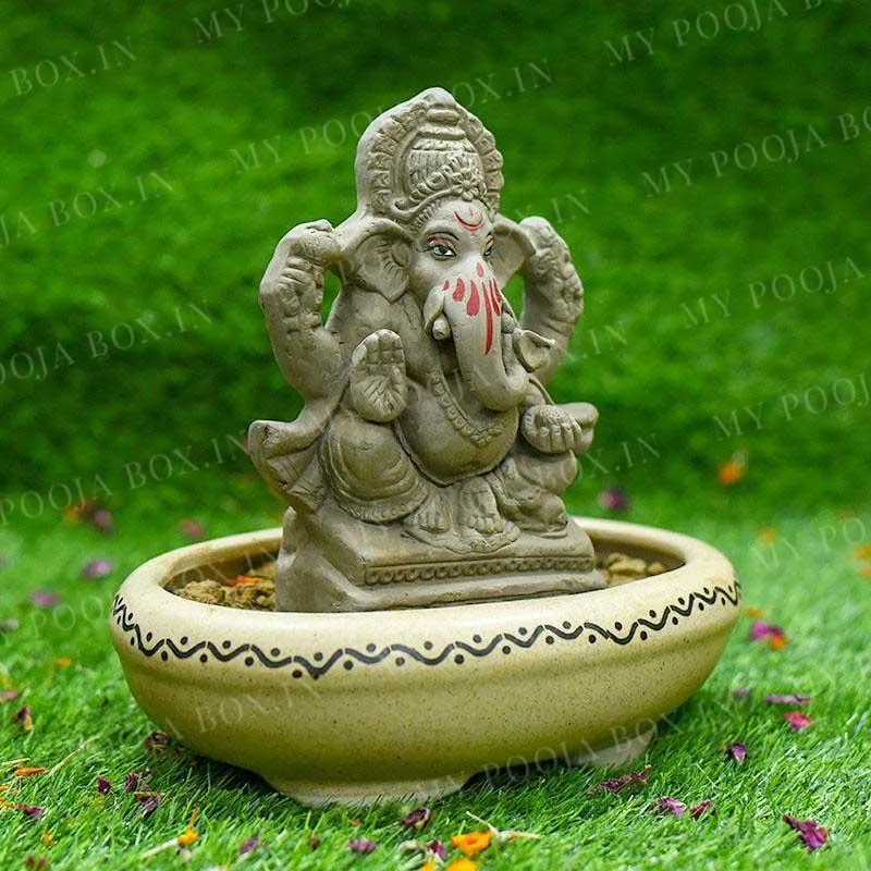 7INCH Shambhav Eco-Friendly Ganpati | Plant-A-Ganesha