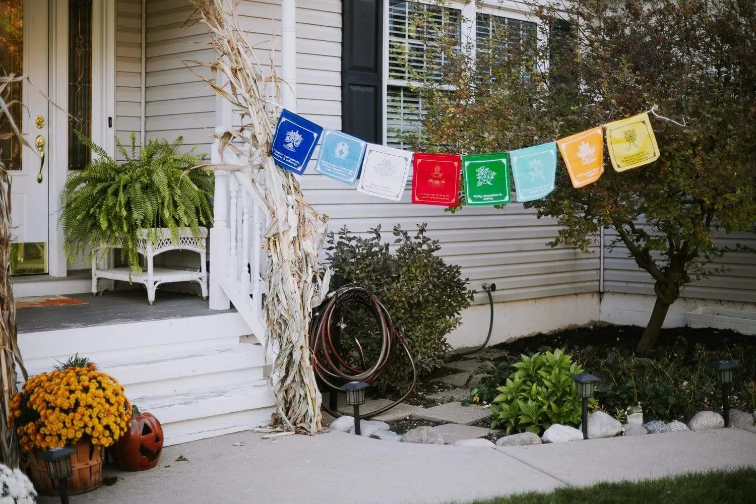 8 Auspicious Symbols Prayer Flags