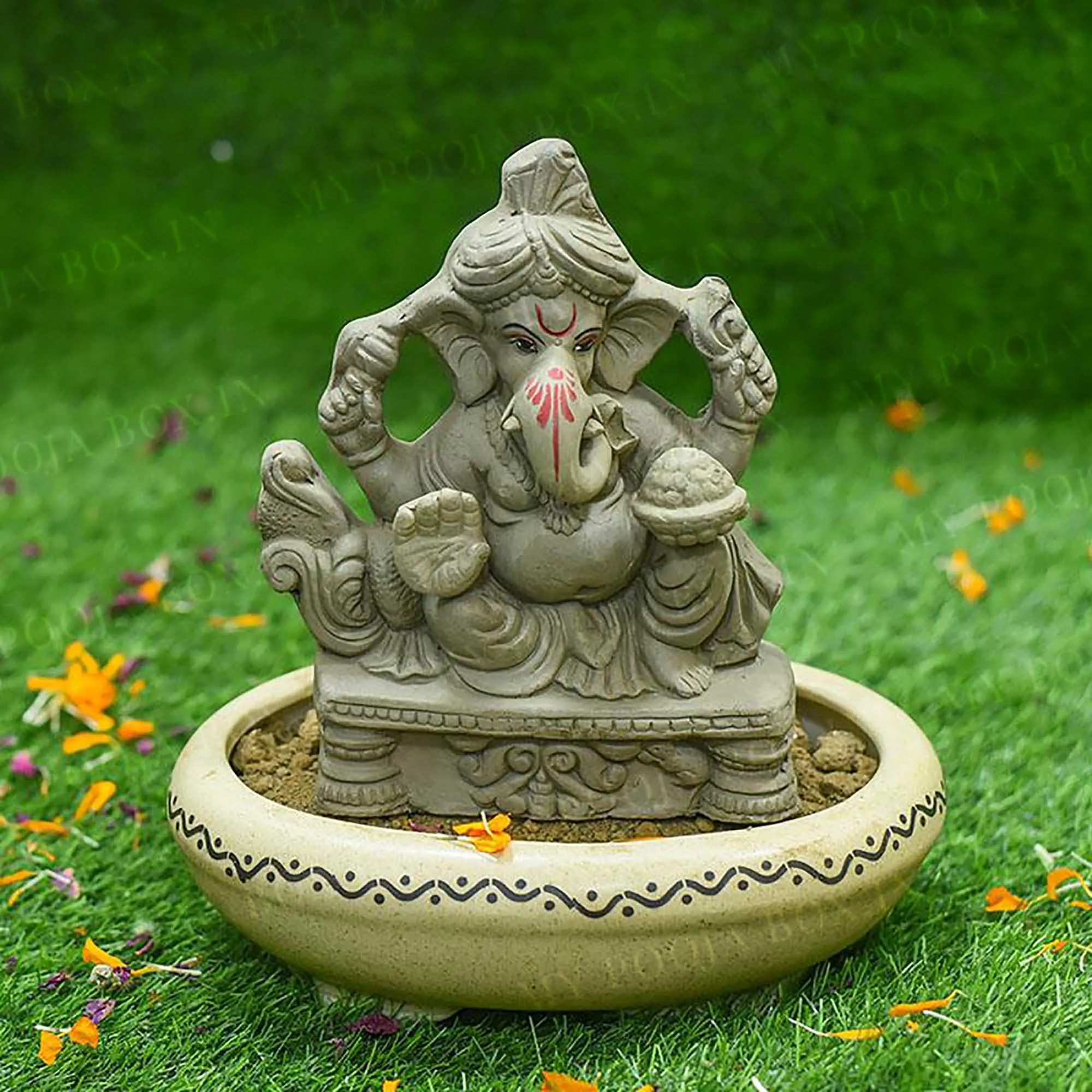 8INCH Achyuth Eco-Friendly Ganpati | Plant-A-Ganesha