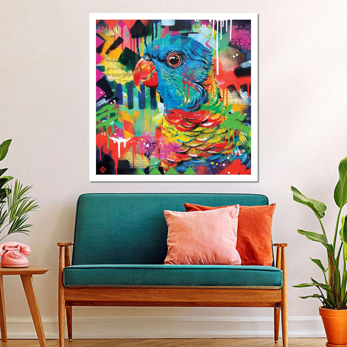 A Chattering Rainbow Wall Art