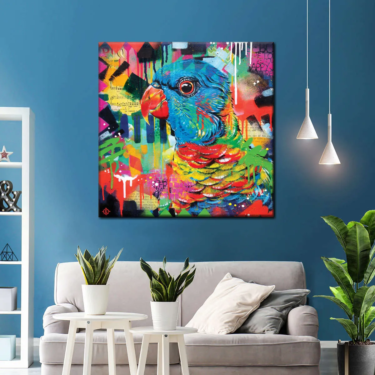 A Chattering Rainbow Wall Art