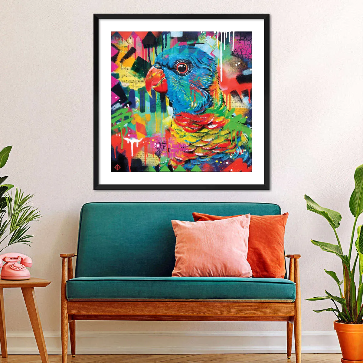 A Chattering Rainbow Wall Art