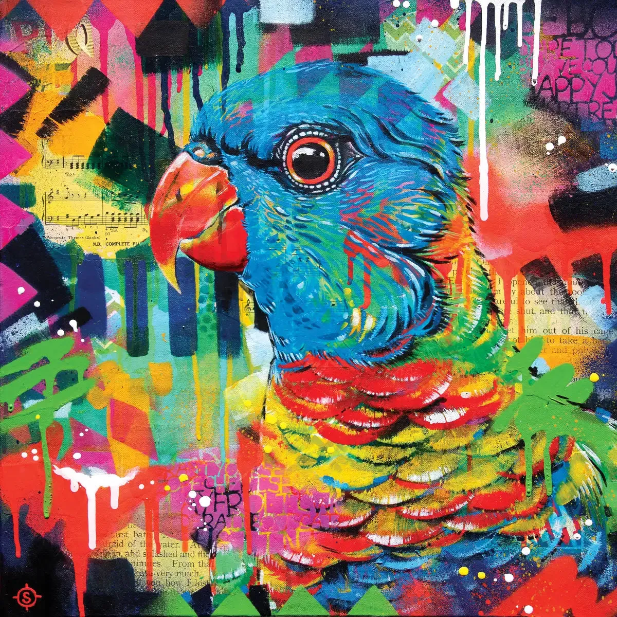 A Chattering Rainbow Wall Art