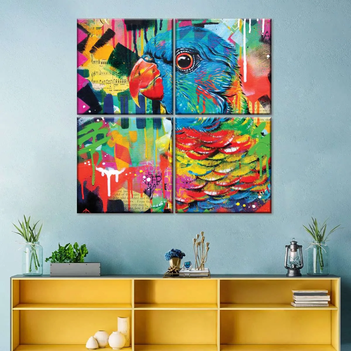 A Chattering Rainbow Wall Art