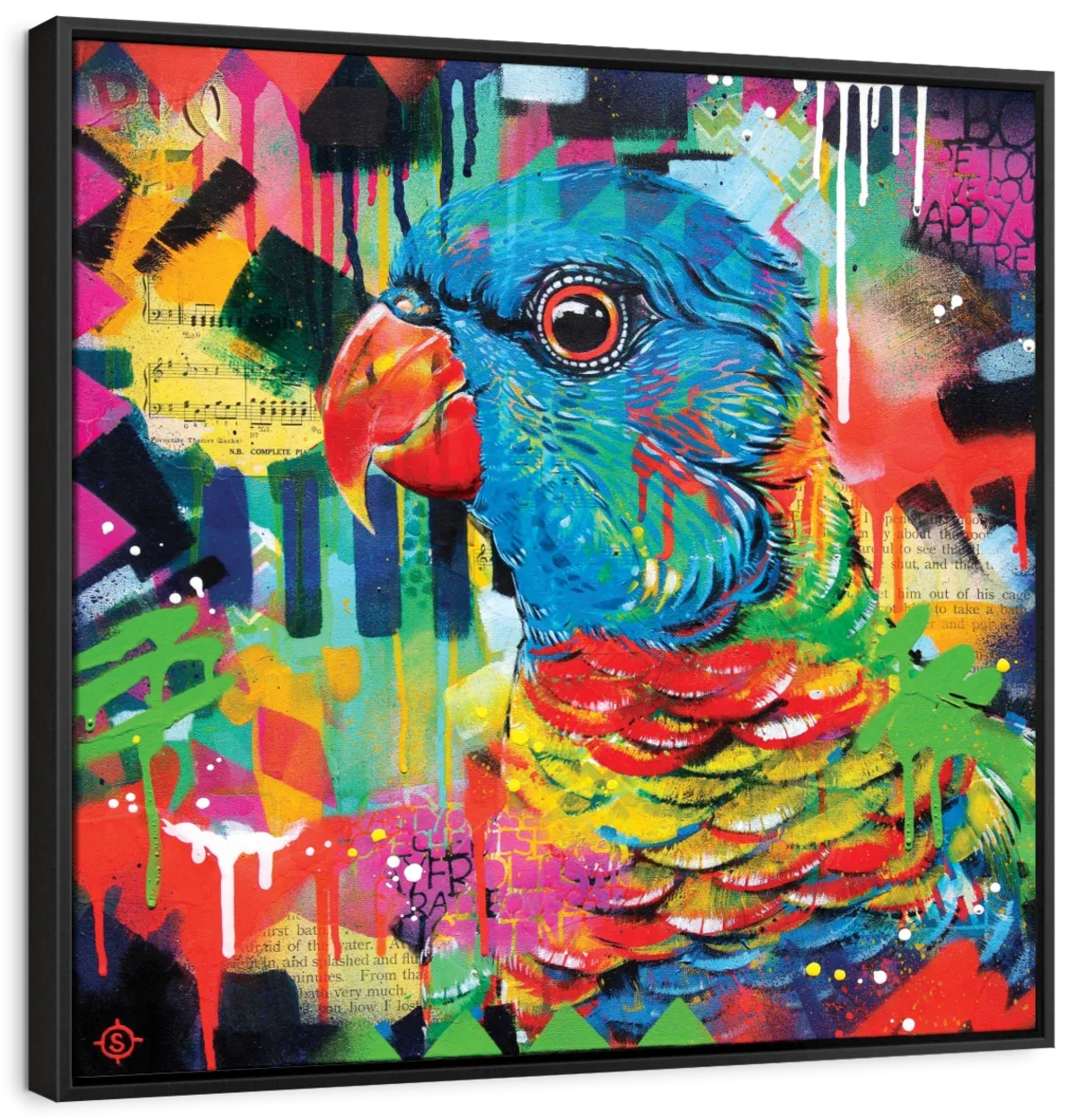 A Chattering Rainbow Wall Art