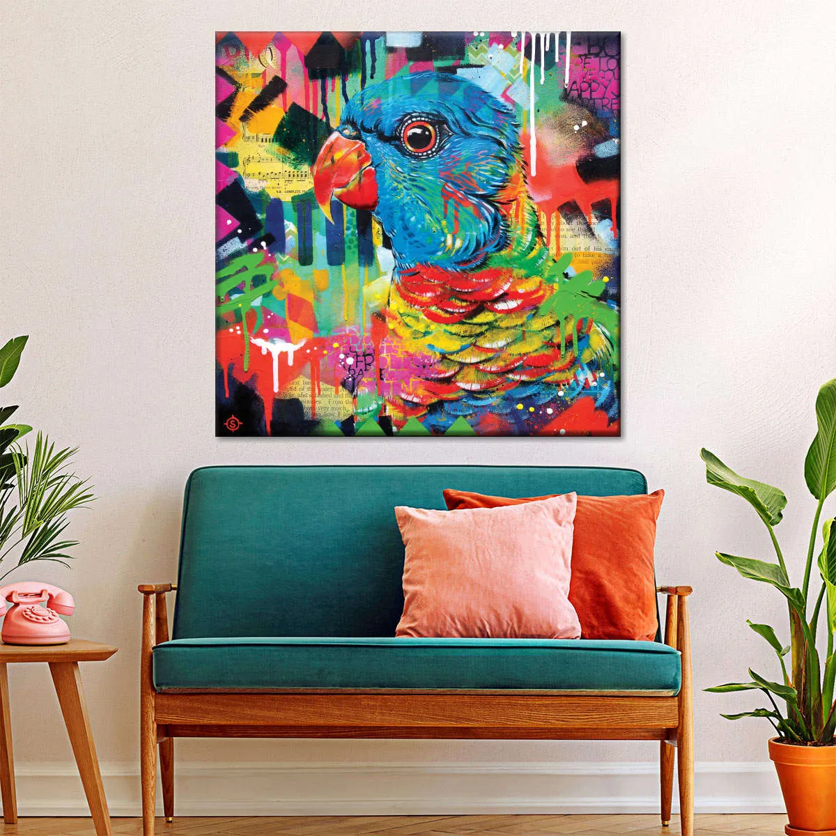 A Chattering Rainbow Wall Art