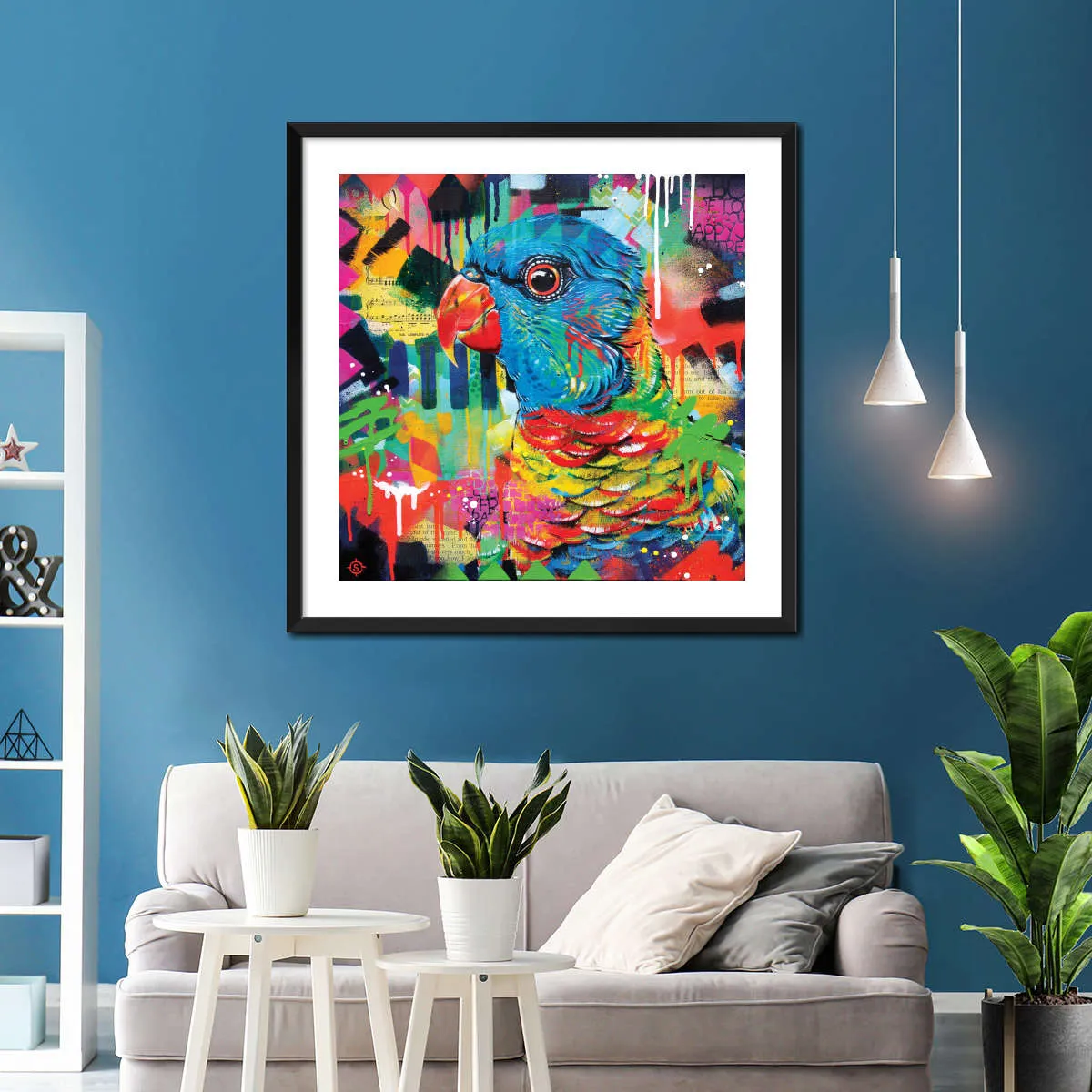 A Chattering Rainbow Wall Art