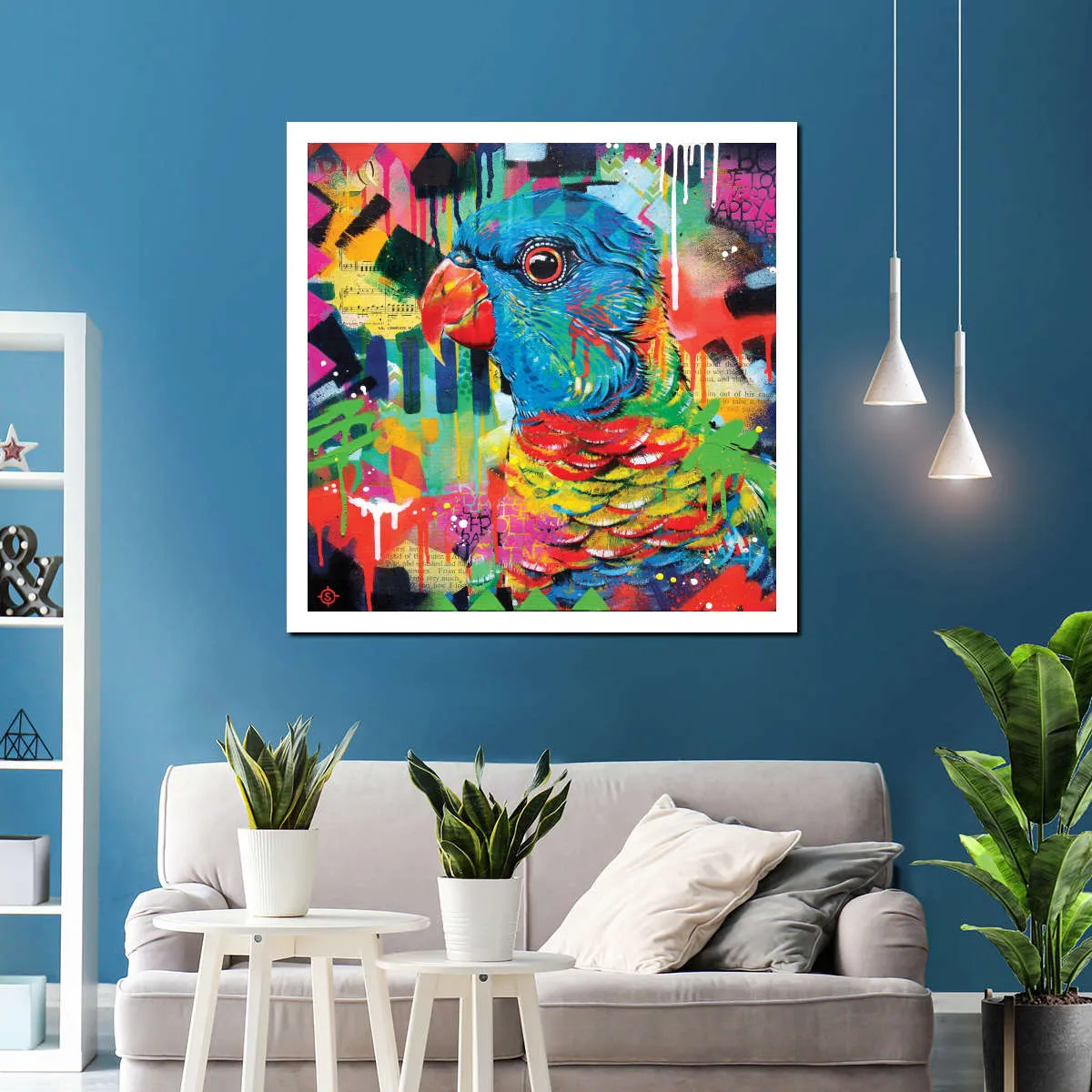 A Chattering Rainbow Wall Art