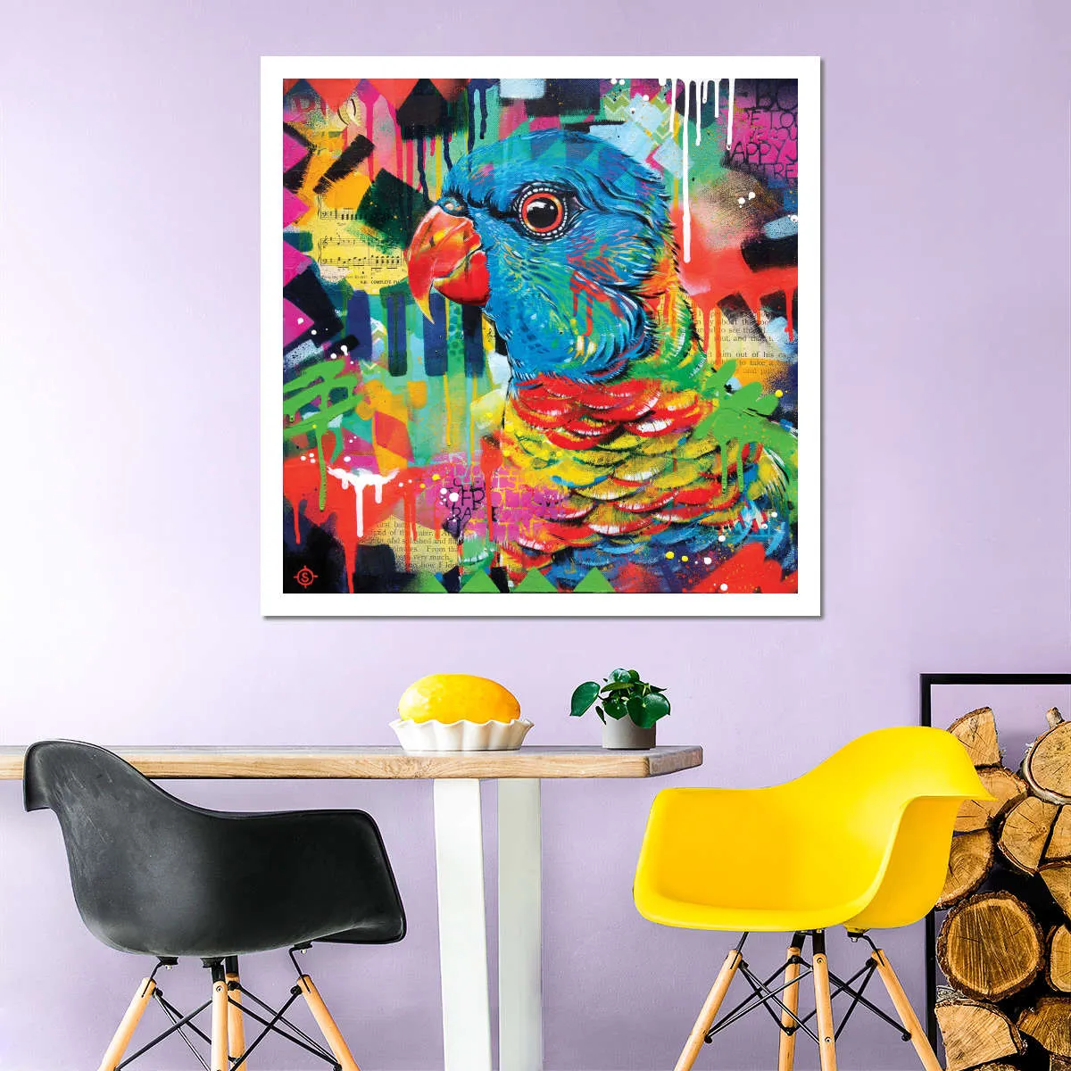 A Chattering Rainbow Wall Art