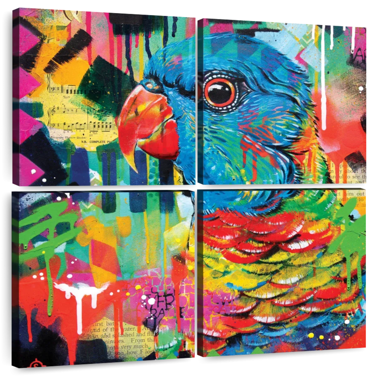 A Chattering Rainbow Wall Art