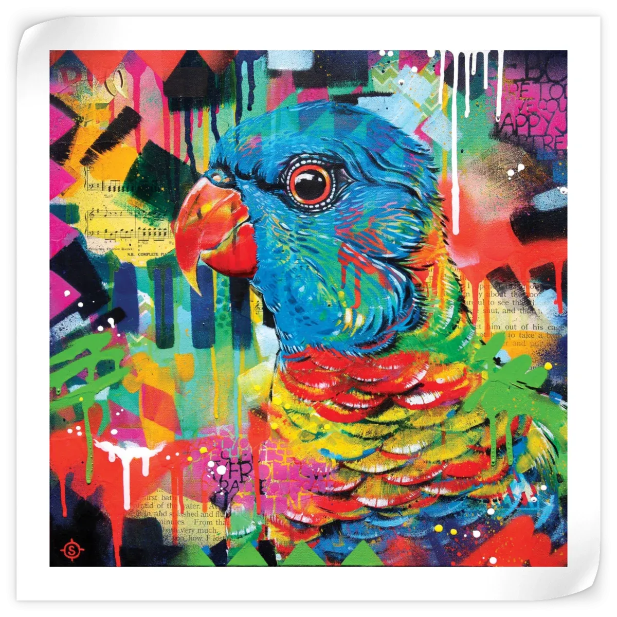 A Chattering Rainbow Wall Art