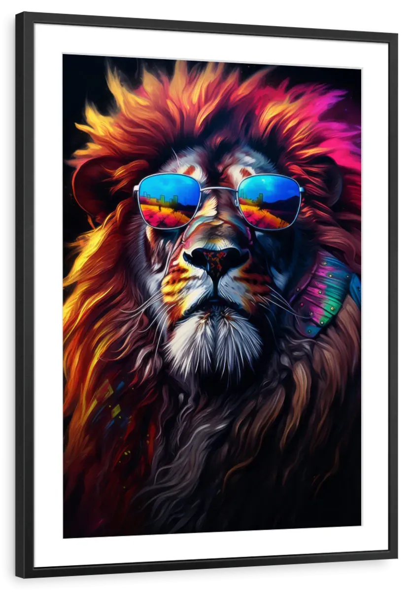 A Cool Lion Wall Art