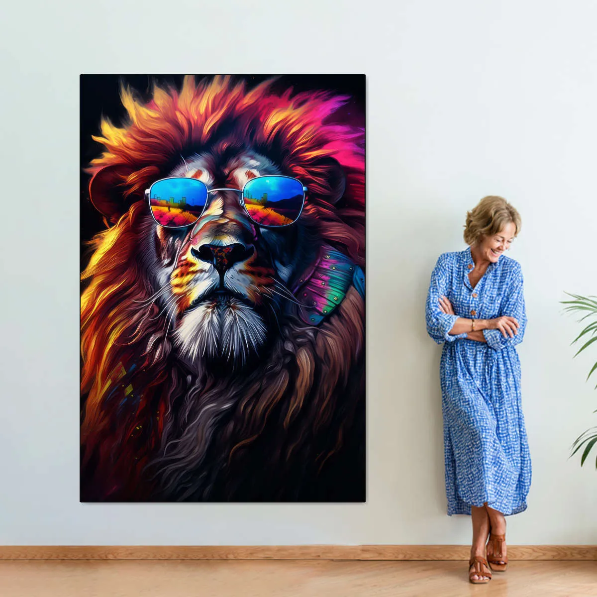 A Cool Lion Wall Art