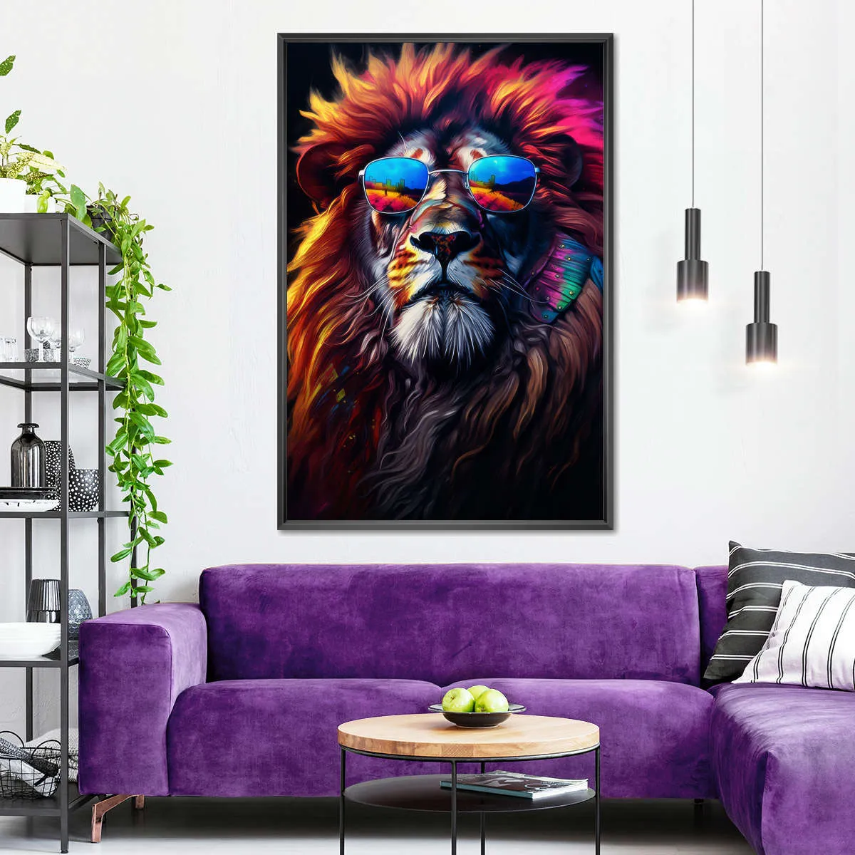 A Cool Lion Wall Art