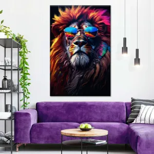 A Cool Lion Wall Art