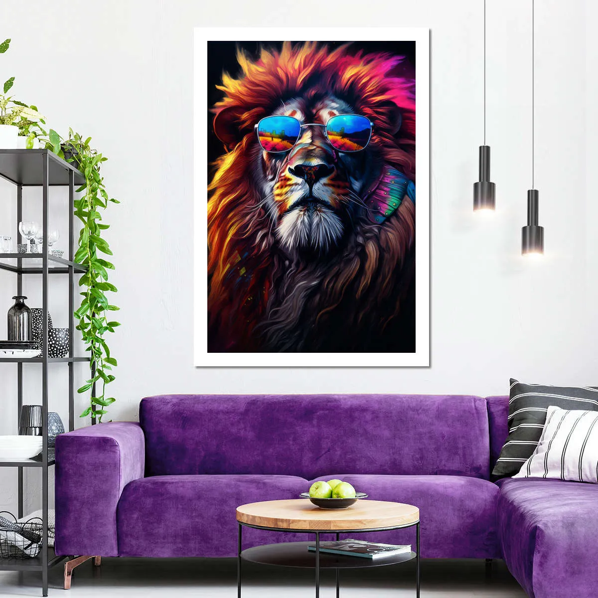 A Cool Lion Wall Art