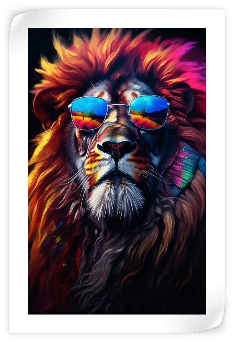 A Cool Lion Wall Art