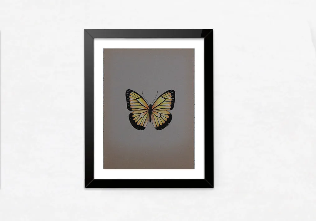 A Glowing Butterfly in Miniature Painting by Mohan Prajapati