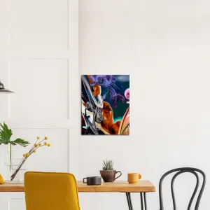 Abstract colorful framed Canvas