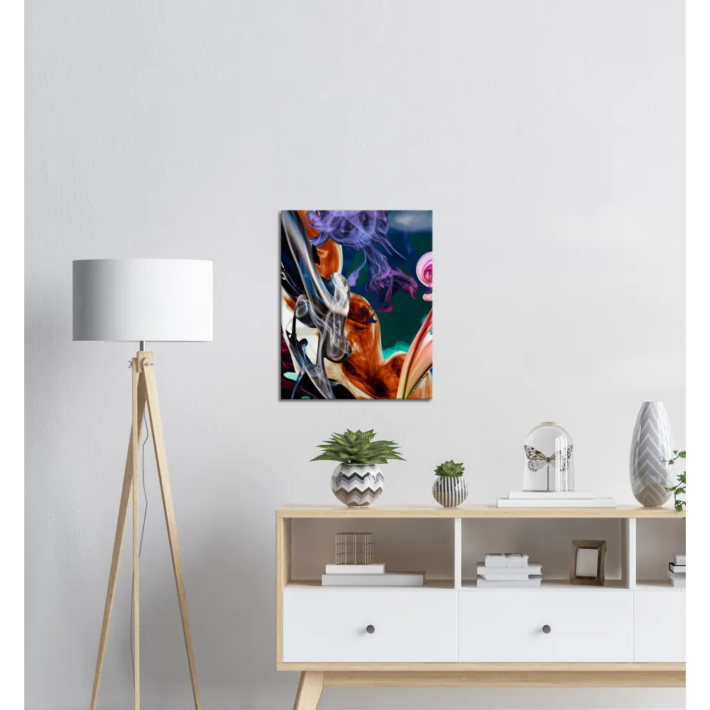 Abstract colorful framed Canvas