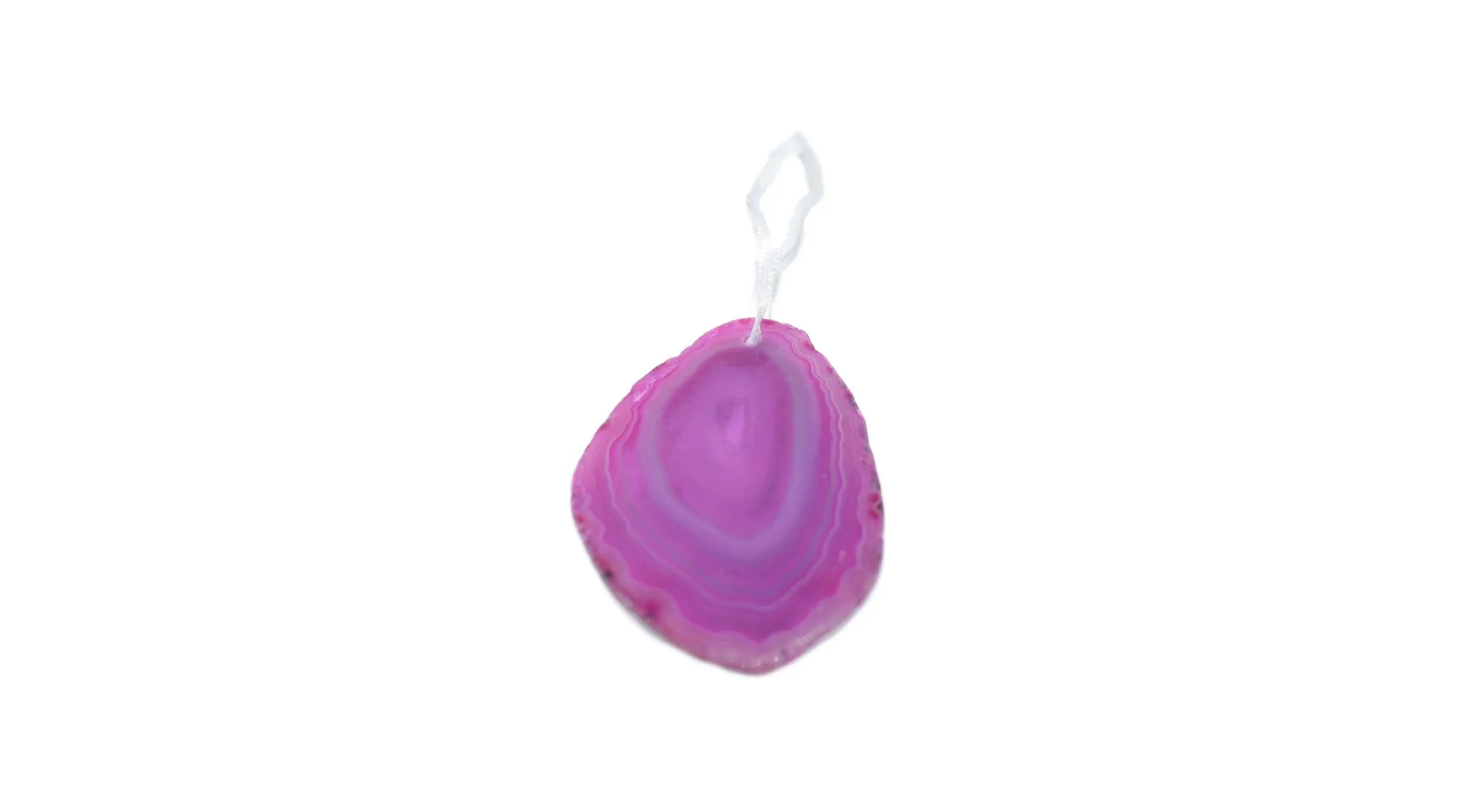 Agate Ornament with Natural Trim