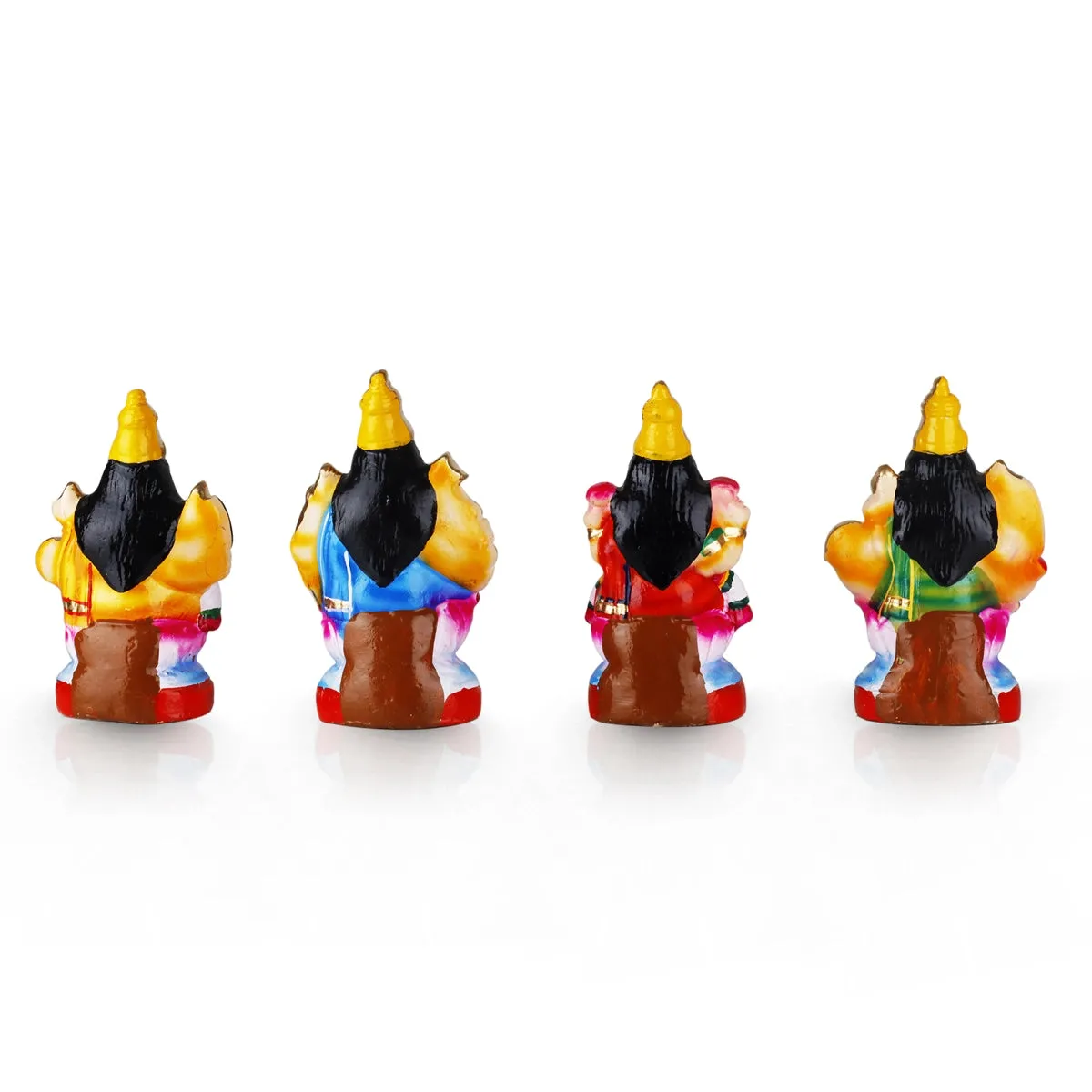 Ashtalakshmi Clay Golu Bommai Set - 8 x 7 Inches | Giri Golu Doll/ Navaratri Golu Bomma/Gombe/Bommai