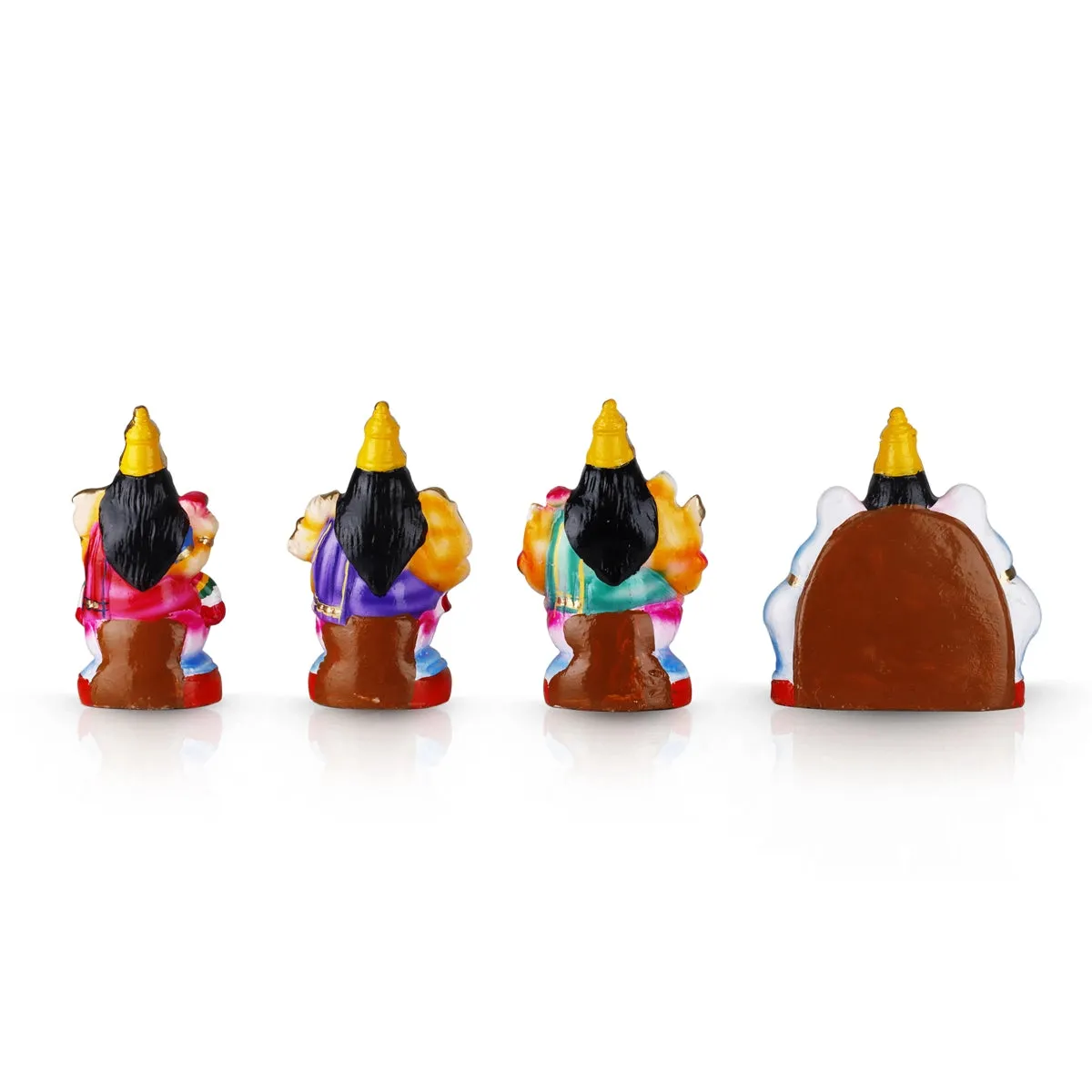 Ashtalakshmi Clay Golu Bommai Set - 8 x 7 Inches | Giri Golu Doll/ Navaratri Golu Bomma/Gombe/Bommai