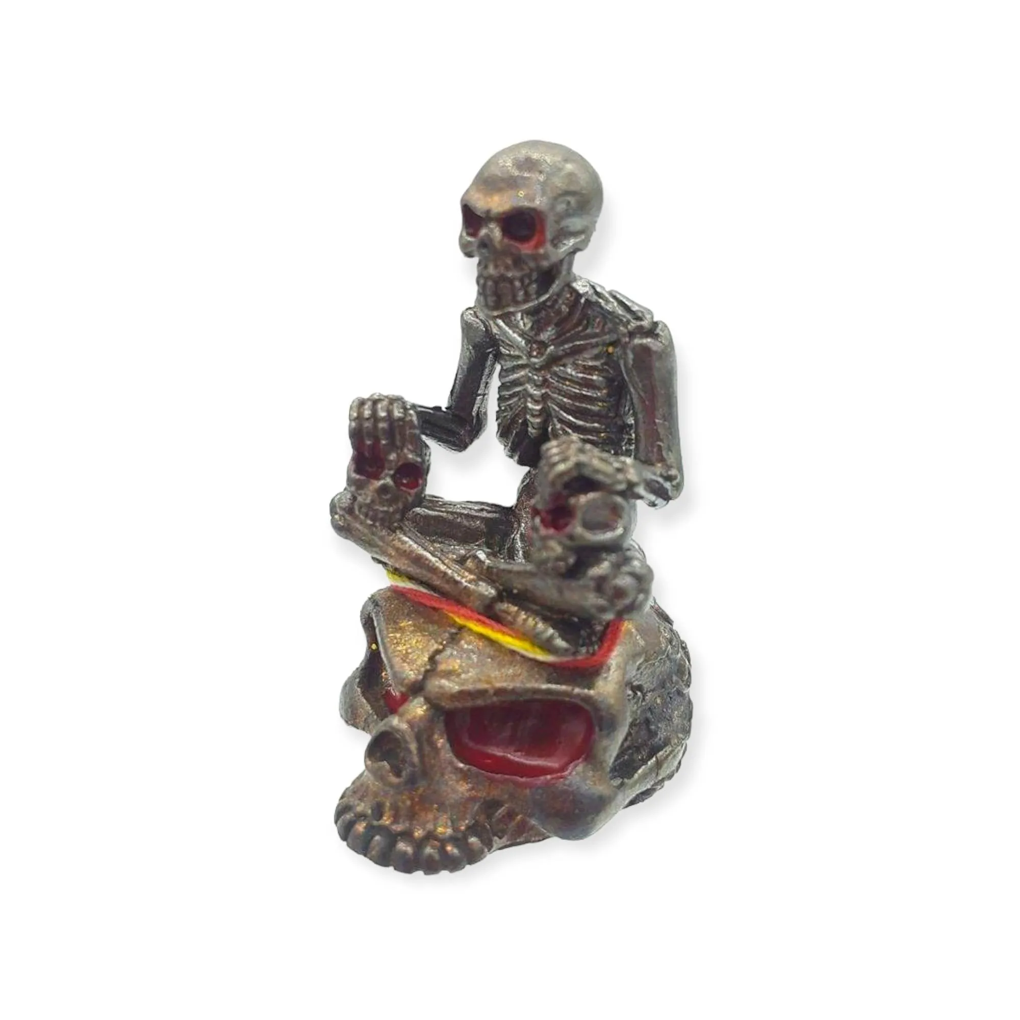 Authentic Thai Amulet Prai Ghost Skull Nai Bai Blessed by Kruba Porn. Bring wealth, money, lucky pendant, gambling luck. Thai occult sorcery Lucky charm Pendant