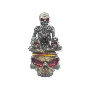 Authentic Thai Amulet Prai Ghost Skull Nai Bai Blessed by Kruba Porn. Bring wealth, money, lucky pendant, gambling luck. Thai occult sorcery Lucky charm Pendant