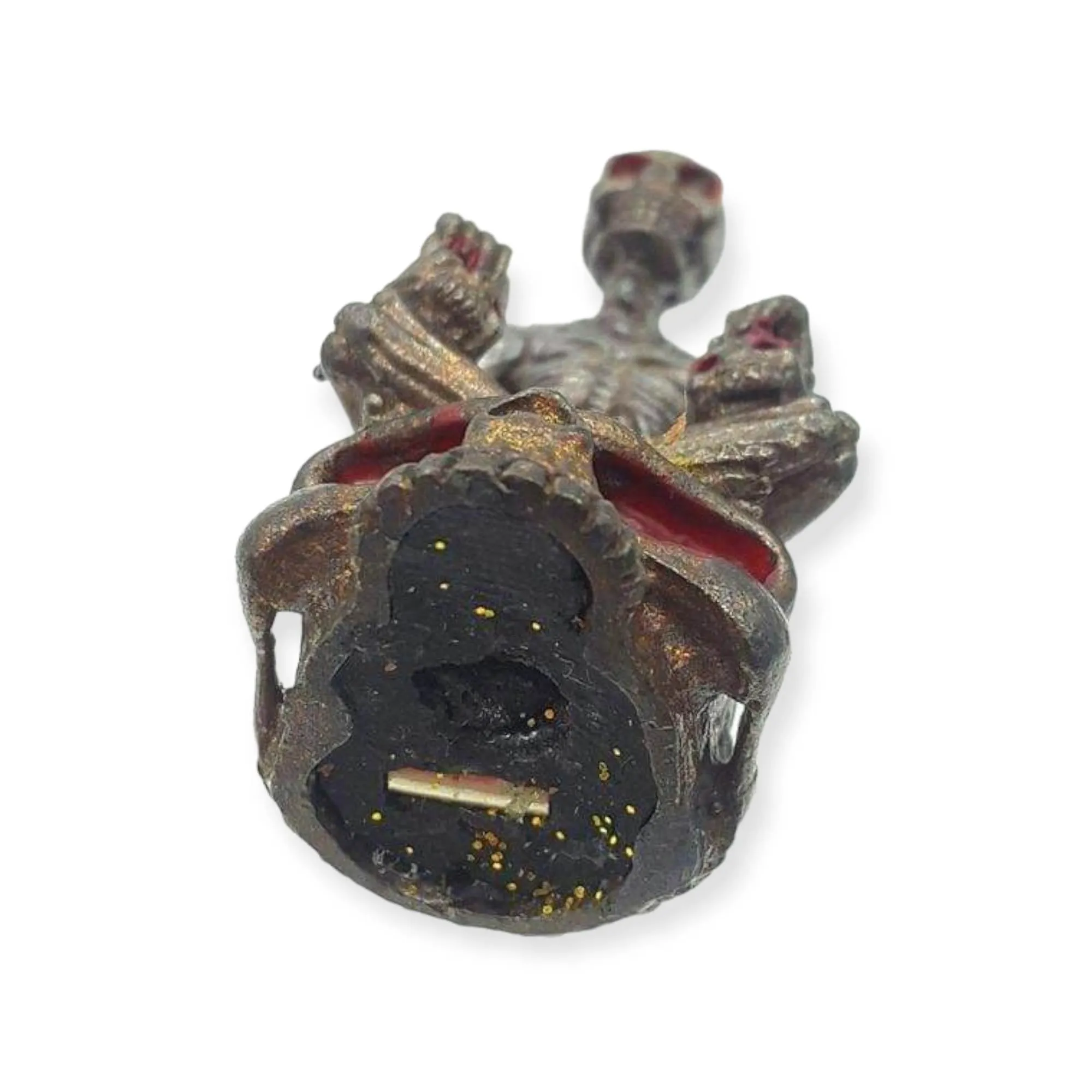 Authentic Thai Amulet Prai Ghost Skull Nai Bai Blessed by Kruba Porn. Bring wealth, money, lucky pendant, gambling luck. Thai occult sorcery Lucky charm Pendant