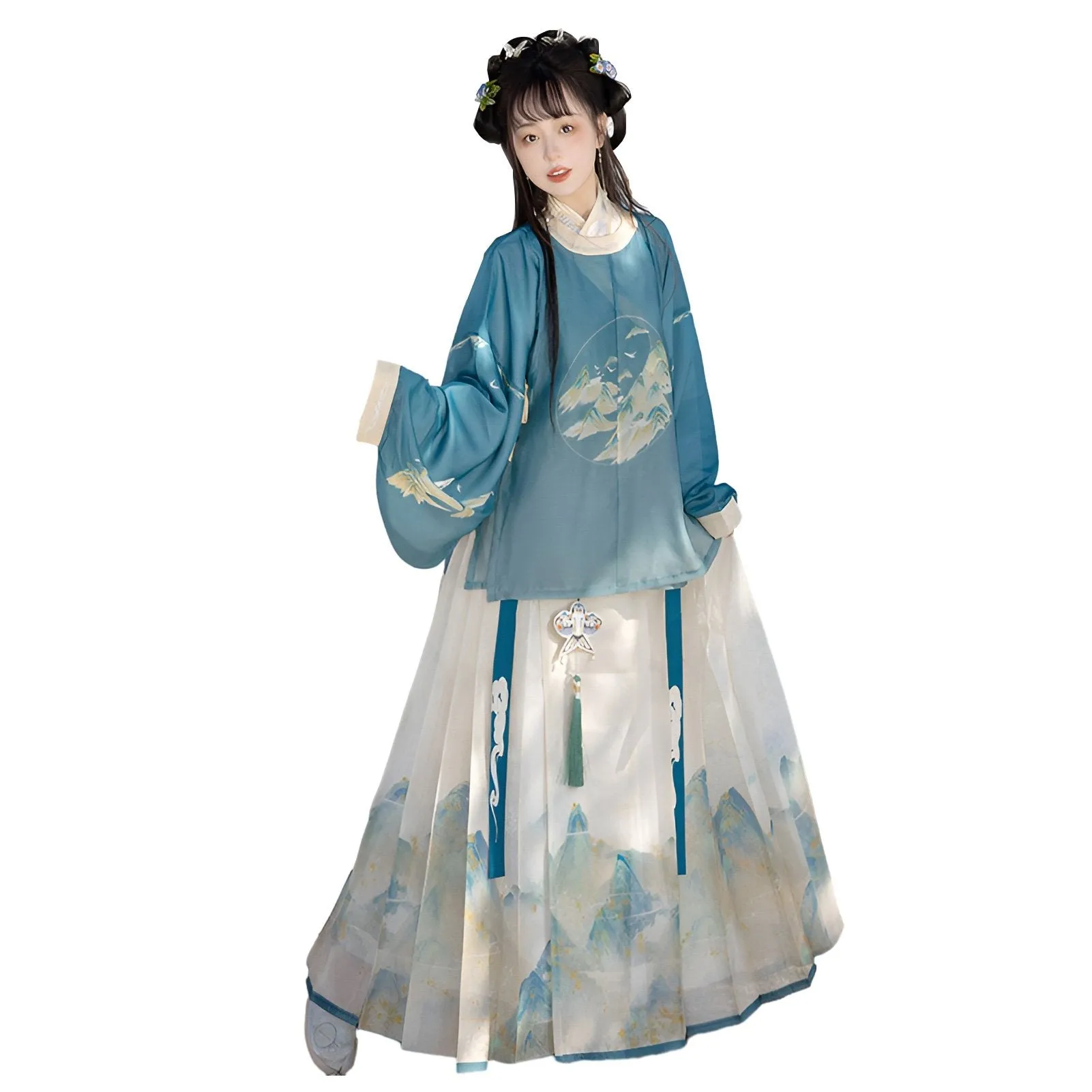 ‘’Azure Mountain Whisper” Ming Style Hanfu