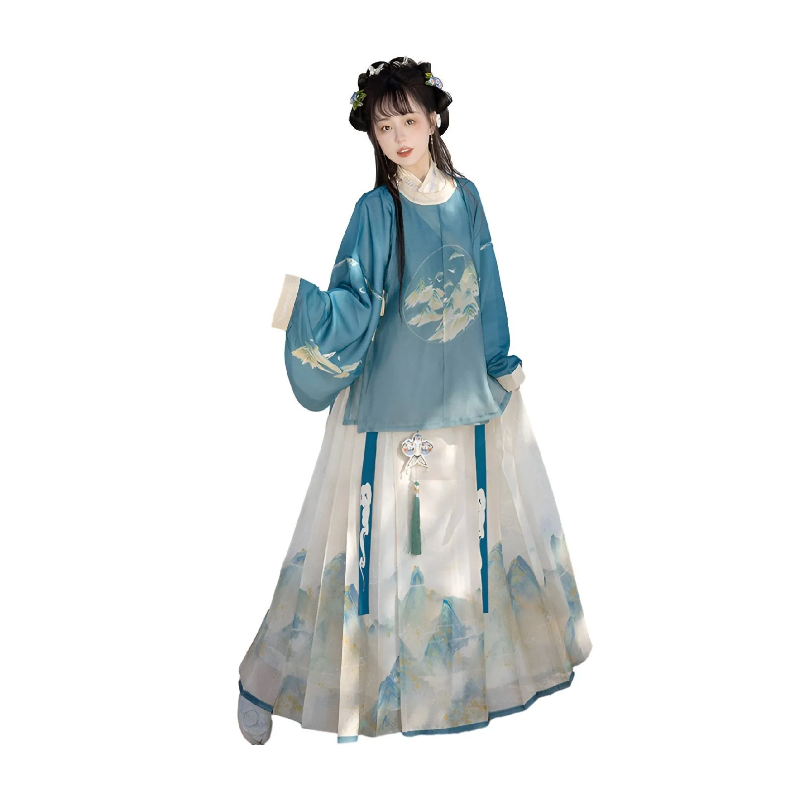 ‘’Azure Mountain Whisper” Ming Style Hanfu