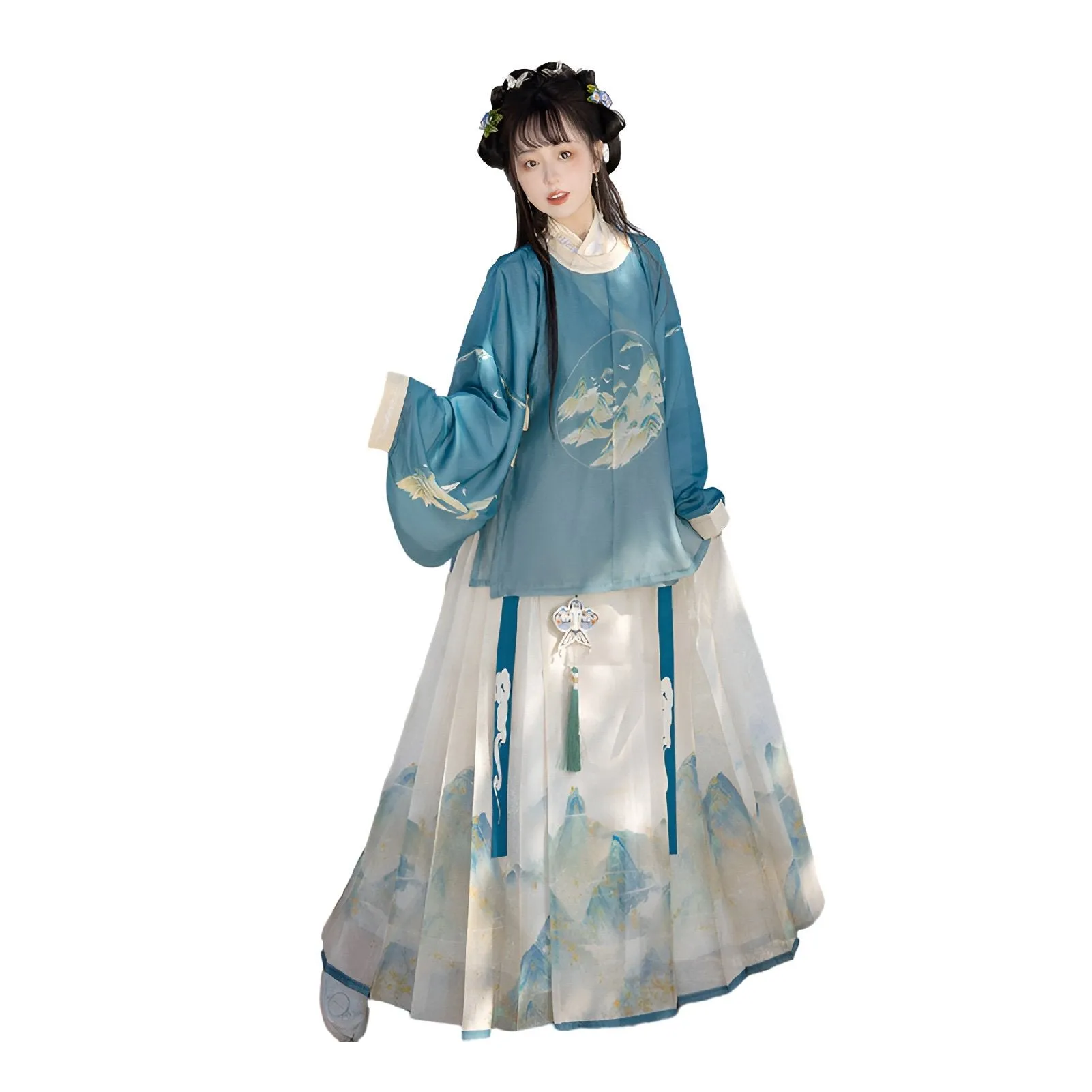 ‘’Azure Mountain Whisper” Ming Style Hanfu