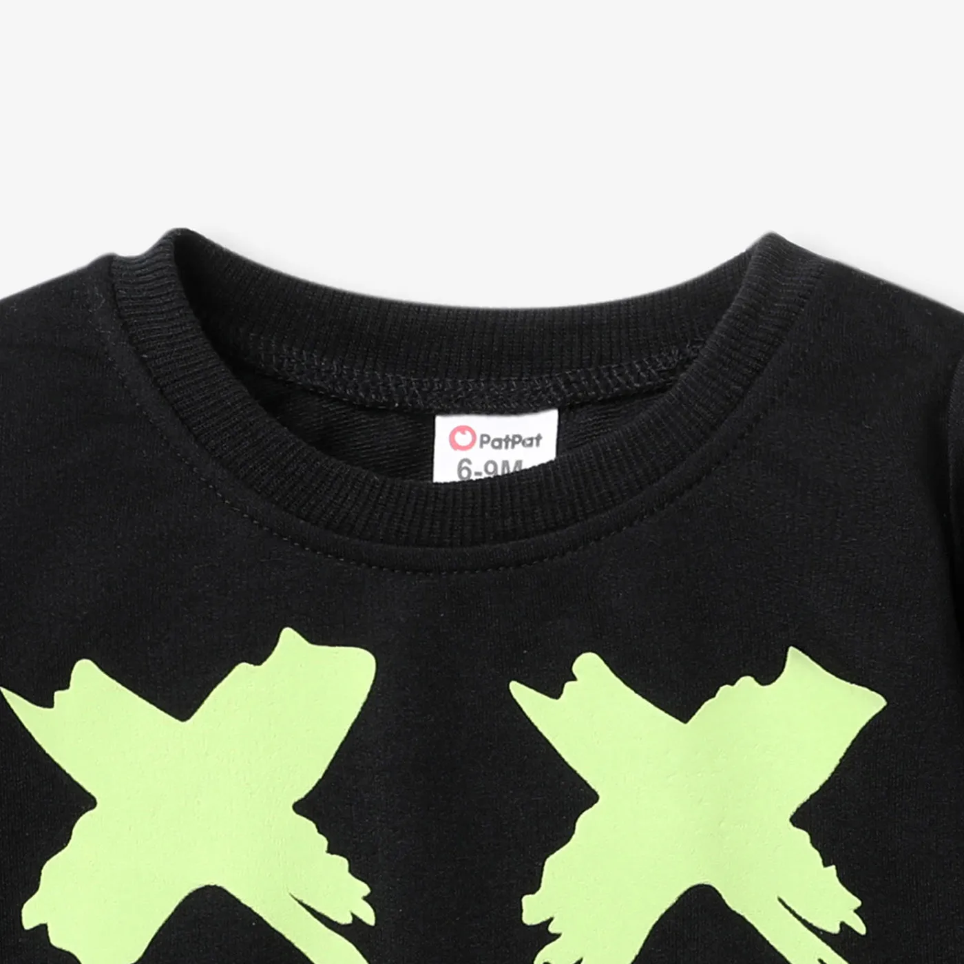 Baby Boy/Girl Glow in The Dark Print Long-sleeve Sweatshirt