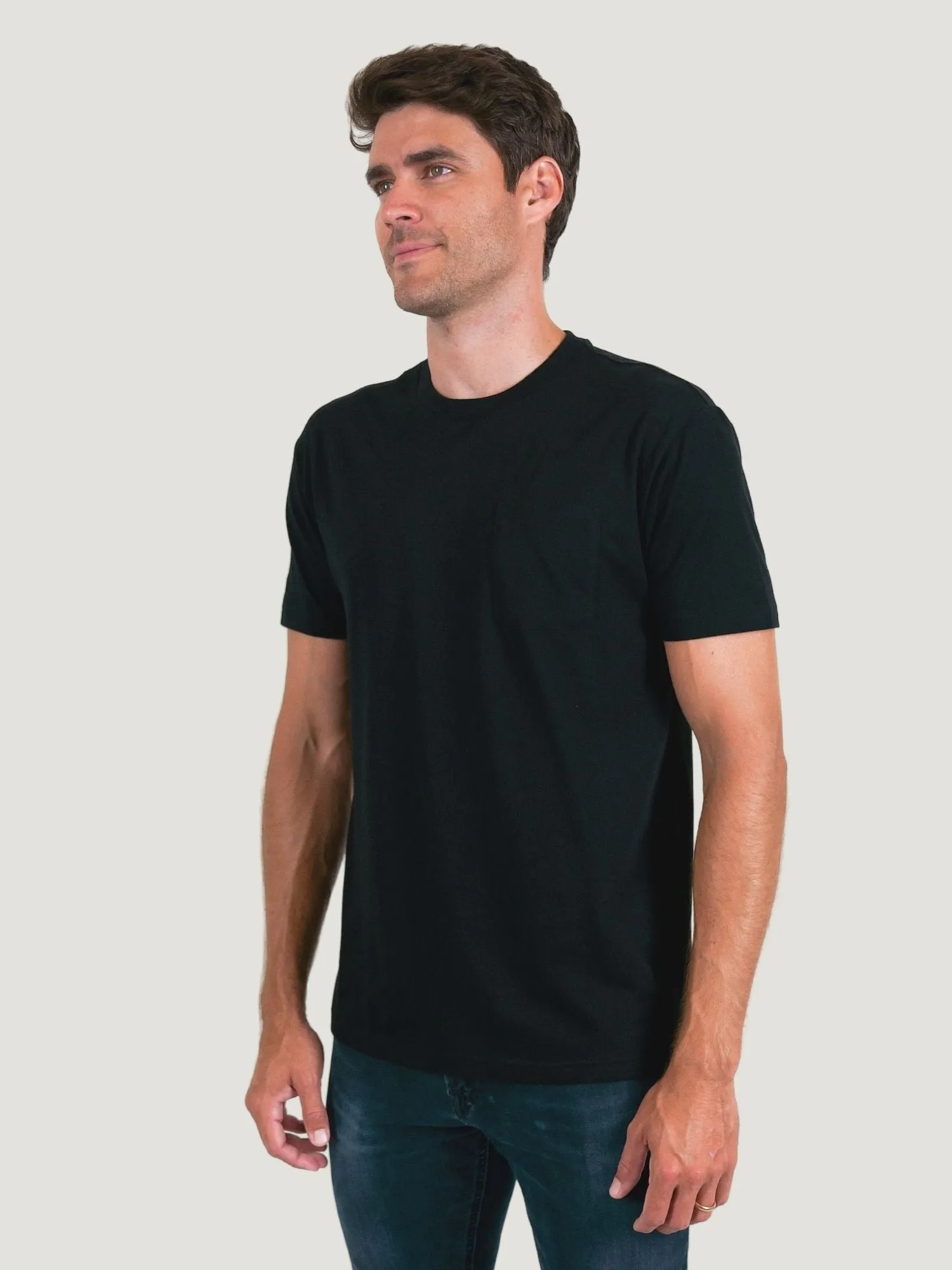 Black Pocket Tee