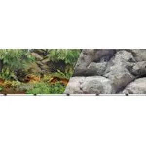 Blue Ribbon Pet Products - Double-sided Rainforest/boulder Background