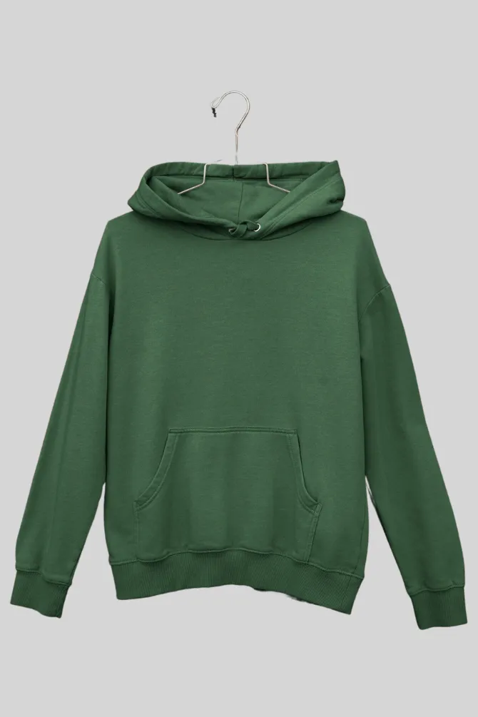 Bottle Green Oversized Hoodie for women