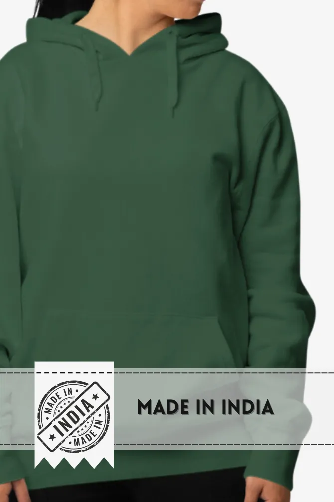 Bottle Green Oversized Hoodie for women