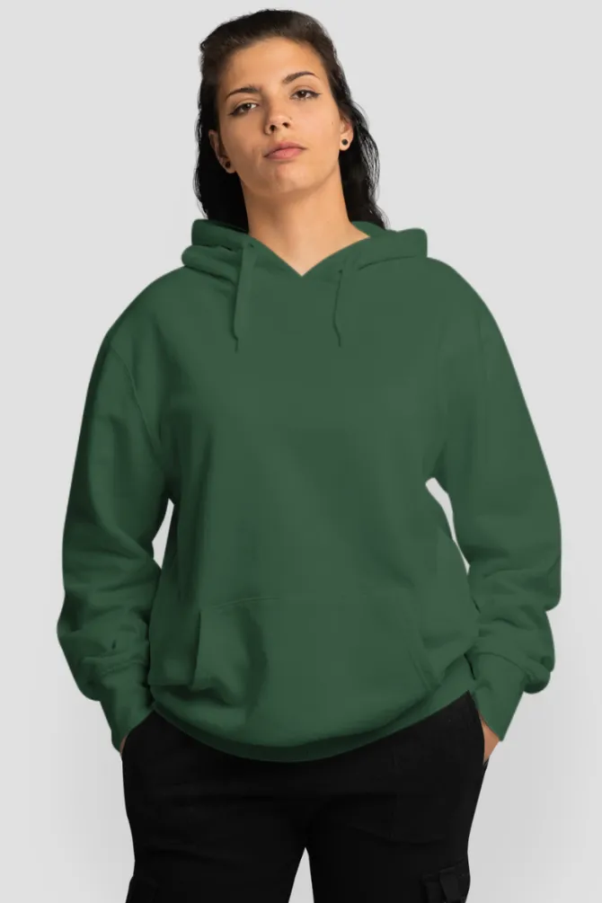 Bottle Green Oversized Hoodie for women